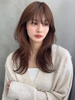 ソヨン 栄2号店(SOYON)&nbsp;小顔/ハイレイヤー/ウルフヘア/レイヤーカット/ココアベージュ