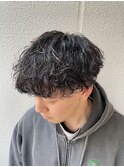 波巻きパーマ