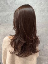 バランス 原宿 表参道(balance) マロンブラウン×レイヤースタイル YUKA