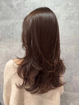 バランス 原宿 表参道(balance) マロンブラウン×レイヤースタイル YUKA