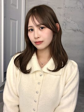 ヨーク(YOKE) 【YOKE】ブリーチなしベージュレイヤーミディアム顔周りカット