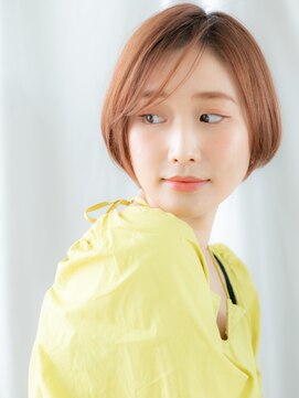 ドクターズ サロン ラブ(Dr's Salon LAB) 立体感オレンジベージュ小顔抜け感丸みショートt古河20代30代