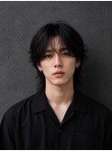 シースルーマッシュウルフ×ウルフカット×メンズカット