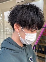 エルマーク 本山(L-MARK)&nbsp;マッシュヘア/黒髪/メンズカット/men's/フェザーパーマ