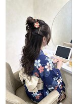プランツヘアー 高宮店(Plants hair)&nbsp;夏祭りお団子ハーフアップ高宮 大橋 平尾 薬院 南区 野間 大楠