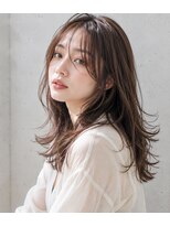 オラボ(olabo)&nbsp;透け感レイヤー×シースルーバングロング