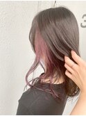 インナーカラーイヤリングカラーピンクラベンダー20代30代人気