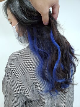 グランディールヘアデザイン(grandir hairdesign) エクステブルーインナー