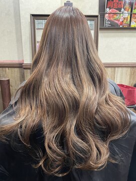 ディー エメ(D-aimer-) シールエクステ６０本で艶感ピンクベージュ系ブラウン