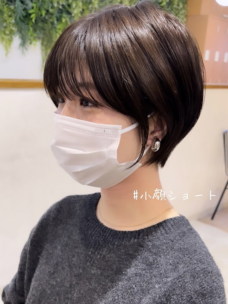 小顔ショート/前髪/暗髪：L151042814｜アイドットイースト 亀戸
