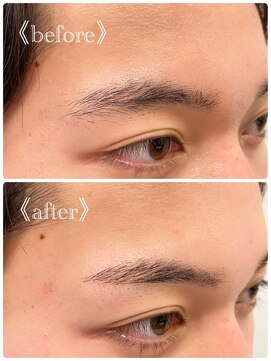 スカイマスターバーバー 渋谷(SKY MASTER BARBER) 【アイブロウ】平行眉