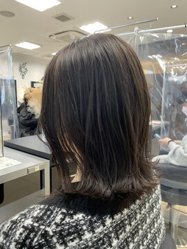 アッシュ 稲田堤店(Ash) 外ハネボブ×アッシュブラウン