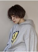 マッシュショート/ショートボブ/ゆるパーマ/こなれショート