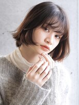 アンドレイ 表参道(andrey)&nbsp;[ANDREY]グレーベージュ/レイヤーロング/前髪パーマ黒髪カタログ