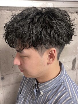 メンズココ 清澄白河店(MENS COCO) ツイストスパイラルパーマ波巻きスパイラル刈り上げマッシュ