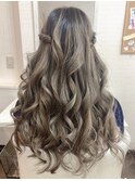 ハーフツイン　巻き下ろしアレンジ