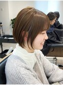 ☆ピンクブラウン切りっぱなしボブ美髪くびれレイヤー［西船橋]