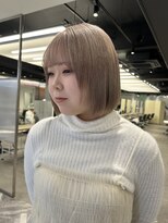 ゼスト 八王子店(ZEST) ミルクティーカラー+ボブカット