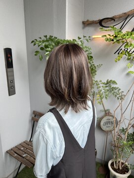 ディッシュ 五反田(dish) ハイライト/ベージュ/立体感/くびれ外ハネ☆五反田美容室