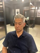 ザマンリバレッジニューヨーク(THE MAN LeverageNewYork)&nbsp;大人外国人風七三サイドパートフェード：大村　大心