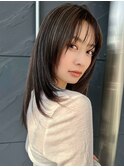 イメチェン前髪小顔こなれミディ_表参道/青山
