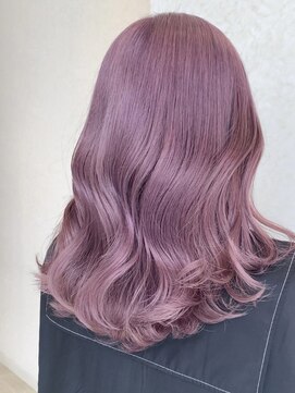 リード バイ ラグーン(LEAD by LAGOON) 丸みショートボブヘアミルクティーベージュカラーグレイカラー