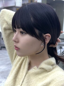 ビューブルー 亀戸錦糸町(VIEW BLUE) ◎美髪カールピンクブラウンロングセミディ似合わせ前髪