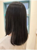 《村上》ツヤ髪ダークグレージュ*ナチュラルストレート