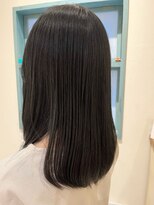 キャリコ(calico)&nbsp;《村上》ツヤ髪ダークグレージュ*ナチュラルストレート