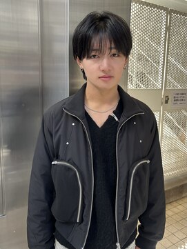 ゼストプール(ZEST POOL) シースルーマッシュ　センターパート　men's