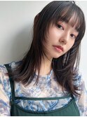 オリーブベージュショートミニボブグレージュブリーチレイヤー