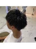 黒髪ツイスパマッシュ