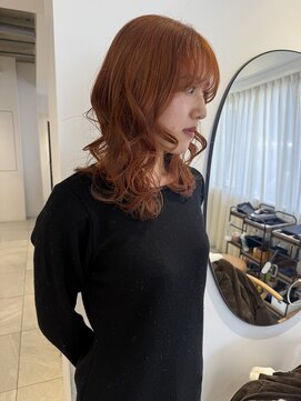 ノック(knock) ブリーチなしwカラー　orange☆☆