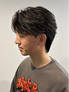 フェザーパーマ　フェザーショート　メンズパーマ　メンズカット