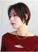【Special OSAKA】小顔ショート/艶カラー/ダークブラウン