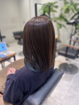 ケンジ 南林間(KENJE) アッシュカラー×インナーカラー×ブルー【南林間】