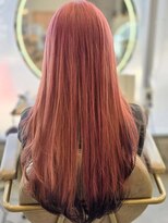 イリエヘア 川口(irier hair)&nbsp;エフェクトブリーチ2回サクラピンクエンドカラー【薬師神】