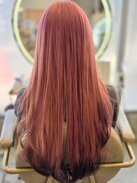 イリエヘア 川口(irier hair) エフェクトブリーチ2回サクラピンクエンドカラー【薬師神】