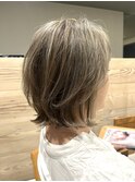ハイトーン白髪ぼかし