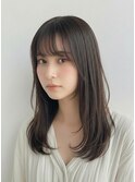 髪質改善縮毛矯正ロング×レイヤーカット×トリートメントで艶々
