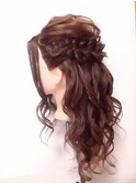 ヘアセットアレンジ☆波ウェーブセミディ