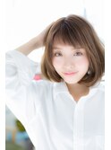 アシメふんわりボブ