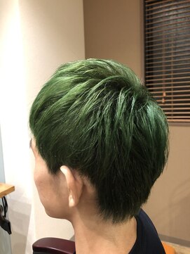 アンプヘア(amphair) 緑髪
