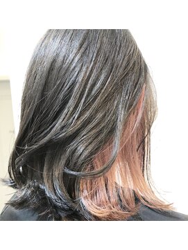 セラ(SERA) 外ハネロブ【インナーカラー・ピンクラベンダー】