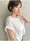【#ひし形シルエット】愛され女性の丸みショートボブ