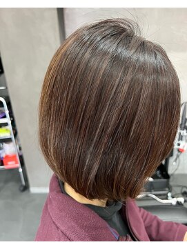 レーヴ(reve) 前下がりボブ＋髪質改善酸性ストレート/吹田/イルミナ/髪質改善