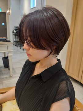 ラボヌールヘアーグレース 門前仲町店(La Bonheur hair grace) 【grace三瓶】ハンサムショート/アッシュグレー