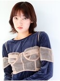 <丸山日向>大人の似合わせボブ/伸ばしかけも◎/暗髪透明感