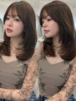 アリュウル 表参道 青山(Allure)&nbsp;学割U24＊ワンカールレイヤーカット＊艶カラー/モテベージュ