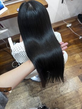 アノ 駒沢(ano) 極艶美髪ブルーブラックロングヘア